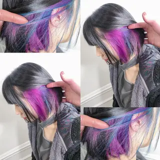 ショート カラー ヘアアレンジ メンズ キッズ 💟Chloe原宿店 🩶ハイトーンのヘアスタイル