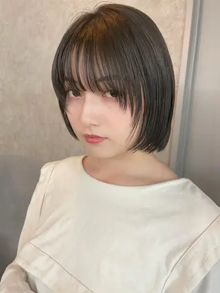 ショート ボブ顔周りカット honokaのヘアスタイル