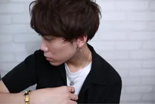 ショート カラー パーマ ヘアアレンジ メンズ キッズ ネイル マツエク・マツパ premier modelsのヘアスタイル