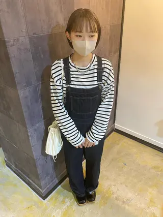 ショート カラー ネイル マツエク・マツパ アイブロウ 広島/ボブ/レイヤー 🌿‬wakabaのヘアスタイル