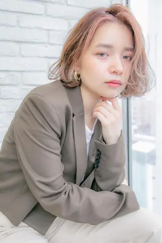 ショート ボブ/縮毛矯正 髪質改善/もえるのヘアスタイル