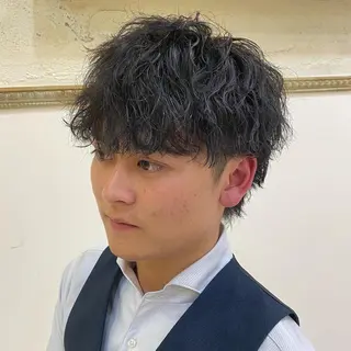 パーマ メンズ 年間2000名担当◎ パーマ職人/仲原佑樹のヘアスタイル