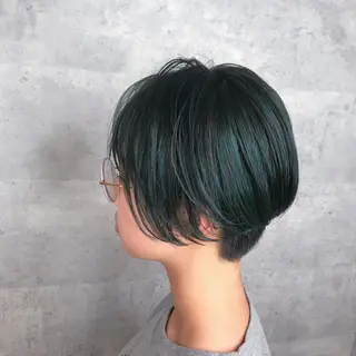 ショート カラー アンダーバーホワイト_WHITE所属・_WHITE芝本 賢吾【天王寺店】のヘアスタイル