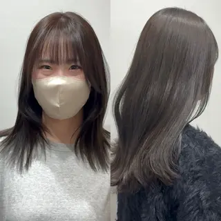 セミロング 柴田真衣 /ナチュラル/半個室のヘアスタイル