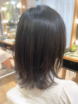 ミディアム カラー ✨カラー支持No.1 🧸ワキ カナコ🧸のヘアスタイル