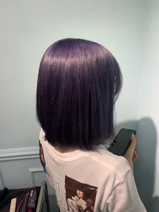 ミディアム カラー 🩶【推しハイトーン 】yuzu🩶のヘアスタイル