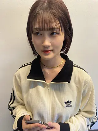 ショート カラー 広島/ボブ/レイヤー 🌿‬wakabaのヘアスタイル