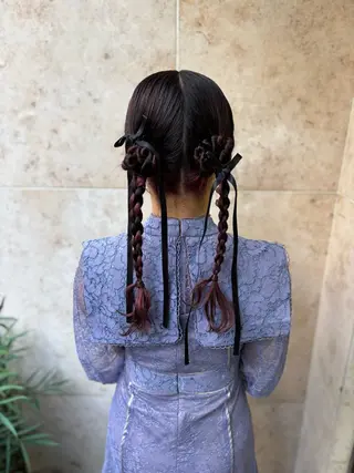 ロング ヘアアレンジ ビーイー東京所属・たかや みなみのヘアスタイル