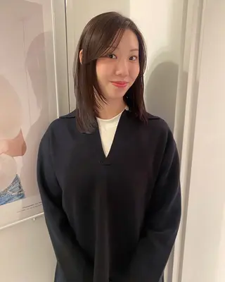 ミディアム カラー riria/ボブ /ブラウンカラー🎀のヘアスタイル