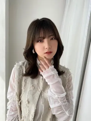 ミディアム カラー Ash中目黒店 榊間茜のヘアスタイル