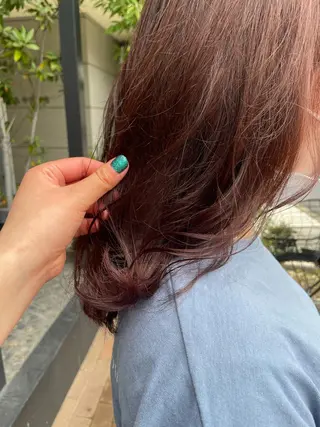 セミロング カラー 渡辺 瑠美のヘアスタイル