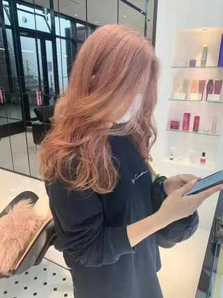 ロング カラー ハッシュカット/ハイ トーン/MANAMIのヘアスタイル