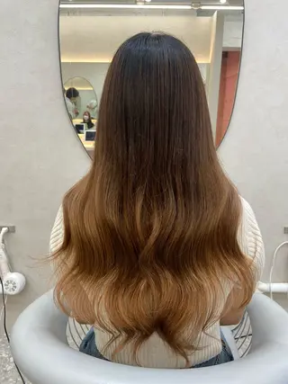 ロング 新宿/韓国ヘア 中明度カラー/かやのヘアスタイル