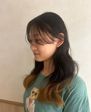 セミロング hiyoka🐈‍⬛ /似合わせ/カラーのヘアスタイル