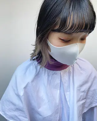 ショート カラー tonari 梅田、中崎町のヘアスタイル