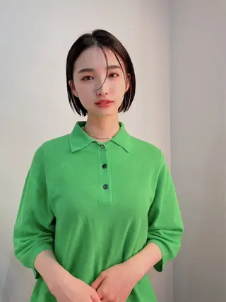 ショート パーマ＊ 顔まわり似合わせのヘアスタイル