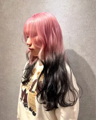 ロング カラー ハイトーン/ウルフ/ レイヤー/Asukaのヘアスタイル