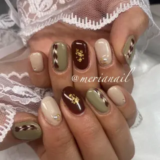 ミディアム カラー メンズ ネイル マツエク・マツパ アイブロウ INFINITY所属・INFINITY nailのネイルデザイン