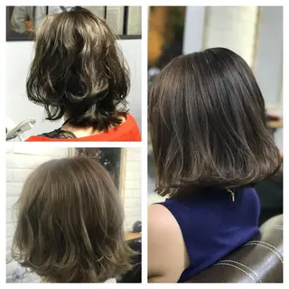 ミディアム ヘアアレンジ 髪質改善ayame 横山諒のヘアスタイル