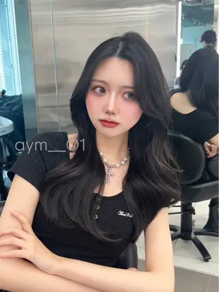 セミロング 銀座/韓国ヘア🤍 レイヤーAYUMIのヘアスタイル