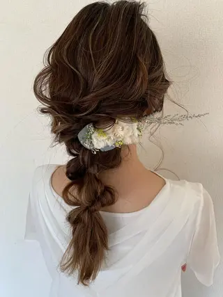 ヘアアレンジ HAIR MAKE Riza所属・谷口 弥生のヘアスタイル