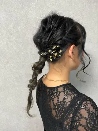 ミディアム ヘアアレンジ MIKOTO/マンツ ーマン/髪質改善🤎のヘアスタイル