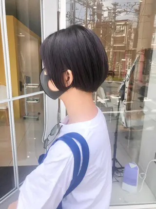 ショート カラー HOLON池袋所属・ウルフカット ハッシュカット/七海のヘアスタイル