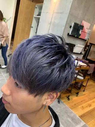 カラー メンズ 天野 開のヘアスタイル