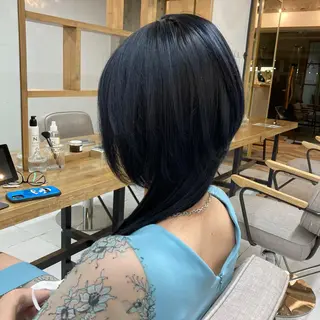 ミディアム カラー 韓国レイヤーカット★ 小林大樹のヘアスタイル