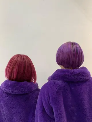 ショート カラー THE./ブリーチ 透感カラー/髪質改善のヘアスタイル