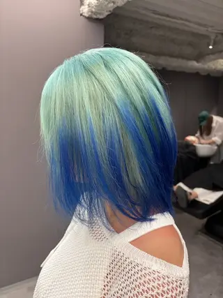 ミディアム カラー 名古屋／デザイン／ ブリーチ/松井亮磨のヘアスタイル