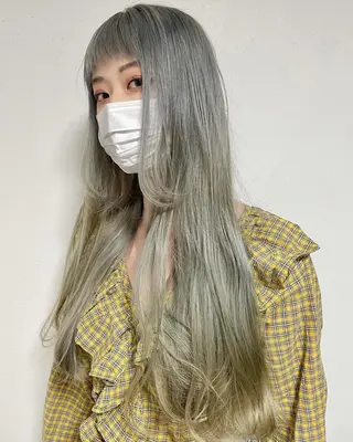 ロング パーマ カラー 【N°deseo】 吉祥寺のヘアスタイル