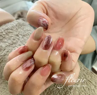 ネイル フルリール 【プライベートサロンのネイルデザイン