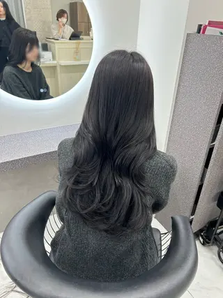 ロング 田中沙樹/韓国ヘア/ 束感まつげ/梅田のマツエク・マツパデザイン