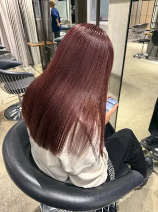 ロング カラー 須藤　優真 レイヤーボブ　ウルフのヘアスタイル