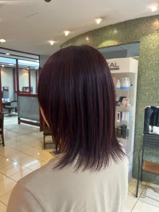 ミディアム 勝屋 有梨のヘアスタイル