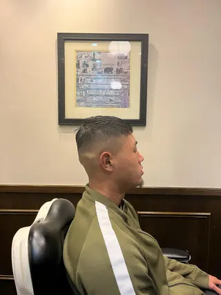 ショート メンズ ヒロ銀座 バーバーショップ神楽坂所属・ひらお あおとのヘアスタイル