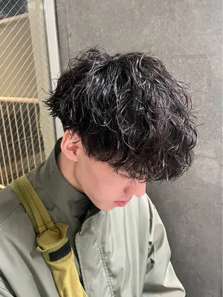 パーマ メンズ メンズモテパーマ💙 fuwaのヘアスタイル
