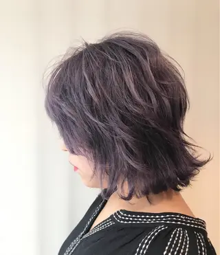 ミディアム カラー 髪質改善/縮毛矯正 ボブ/Ryuseiのヘアスタイル