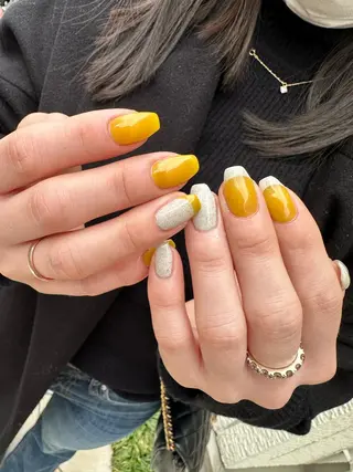 ロング カラー ヘアアレンジ キッズ ネイル マツエク・マツパ アイブロウ 福田 加奈のネイルデザイン