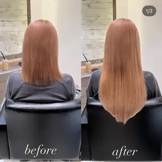 セミロング 濱川響太レディース カットモデルのヘアスタイル