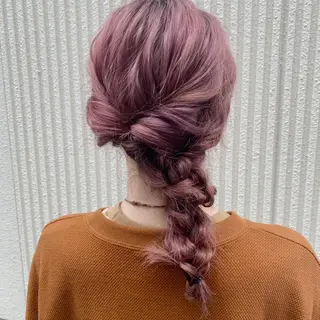 ミディアム カラー パーマ ヘアアレンジ メンズ 🍀髪質改善 ケアカラーrootsのヘアスタイル