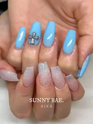 ミディアム ネイル SUNNY BAE.所属・Made By AIKAのネイルデザイン