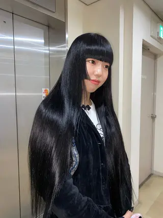 ロング カラー 野口 和真のヘアスタイル