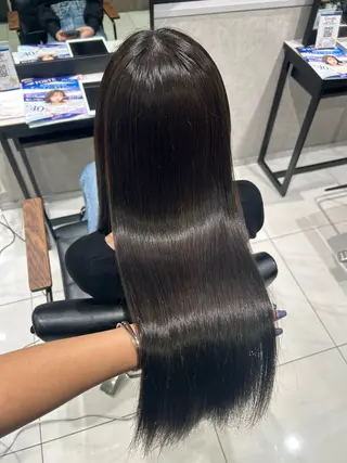 カラー 透明感カラー💙 束感マツエク🪼海月のヘアスタイル