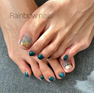 ネイル Rainbow nailsくろちゃんのネイルデザイン
