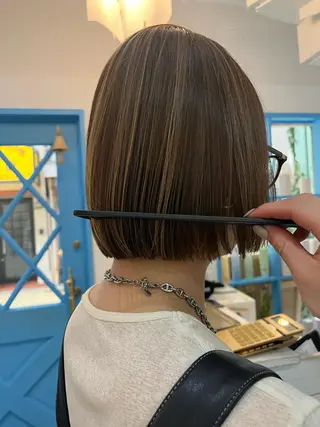 ショート カラー ボブ／ミニボブ／ akaneのヘアスタイル