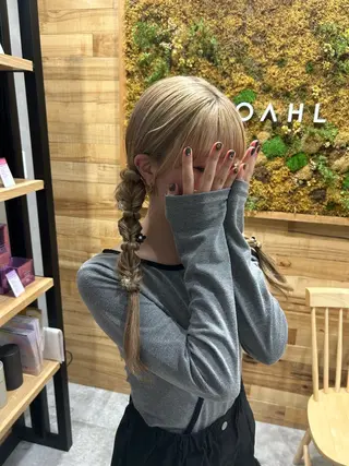 ロング ヘアアレンジ 🌷HARU 暖色/ヘアセット🫧のヘアスタイル