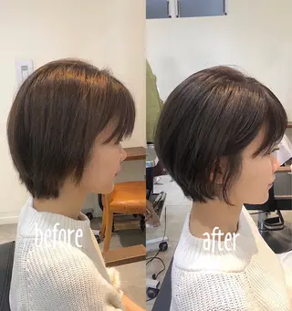 ショート カラー 💫期間限定価格💫 似合わせカット🧚のヘアスタイル