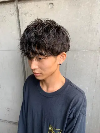 パーマ メンズ指名no'1 佐藤　亘のヘアスタイル